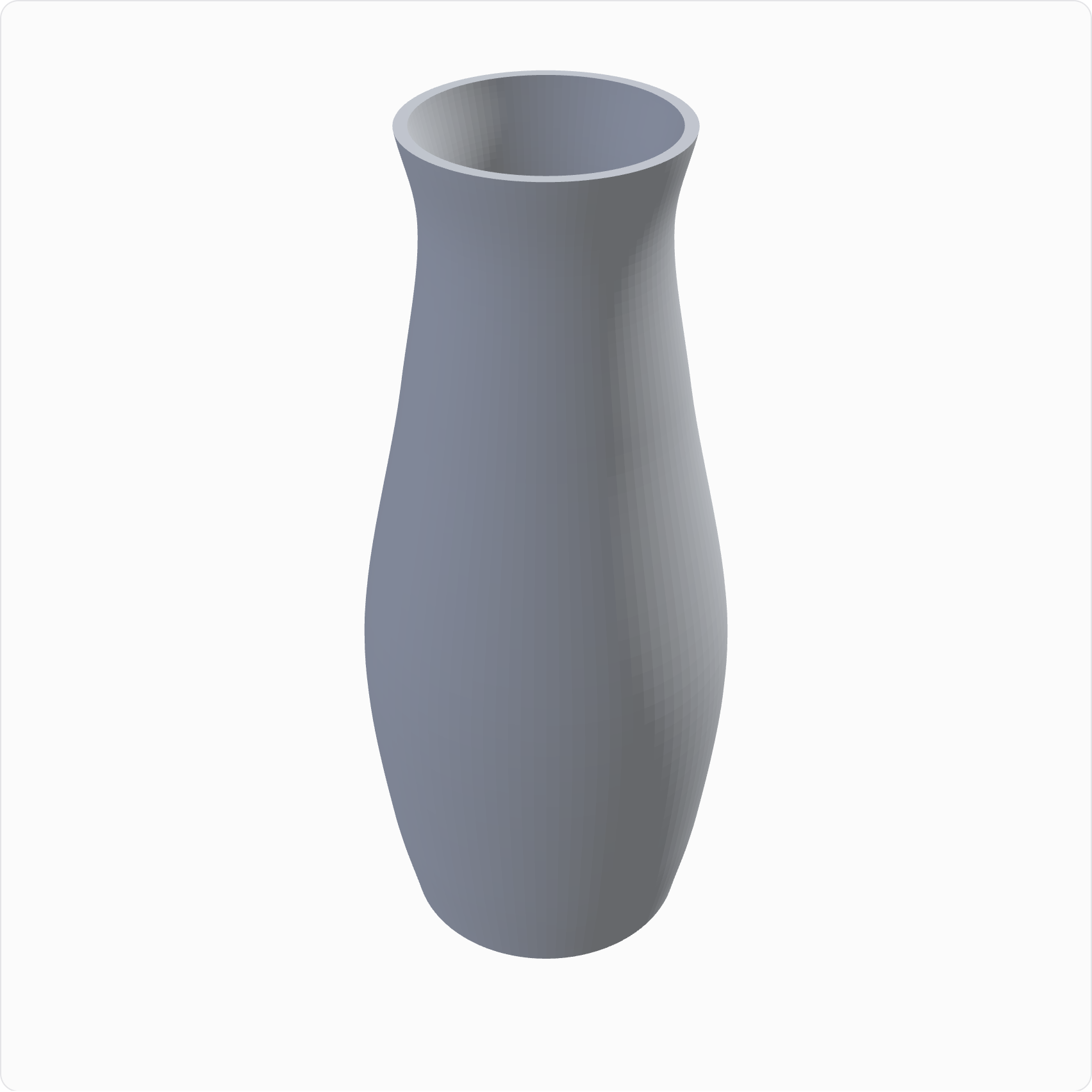 Tapered carafe, rendered