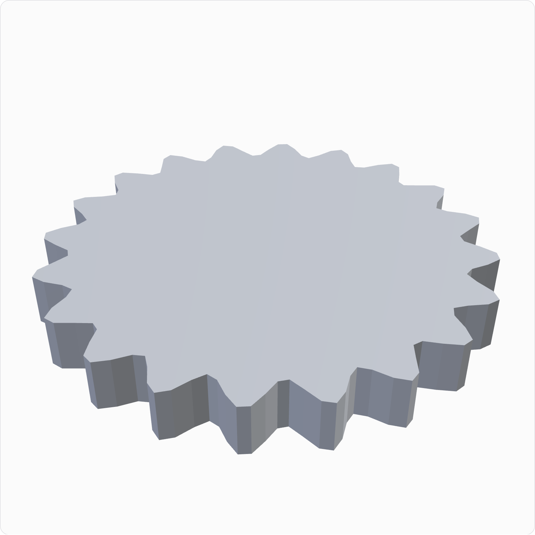 Gear disc, rendered