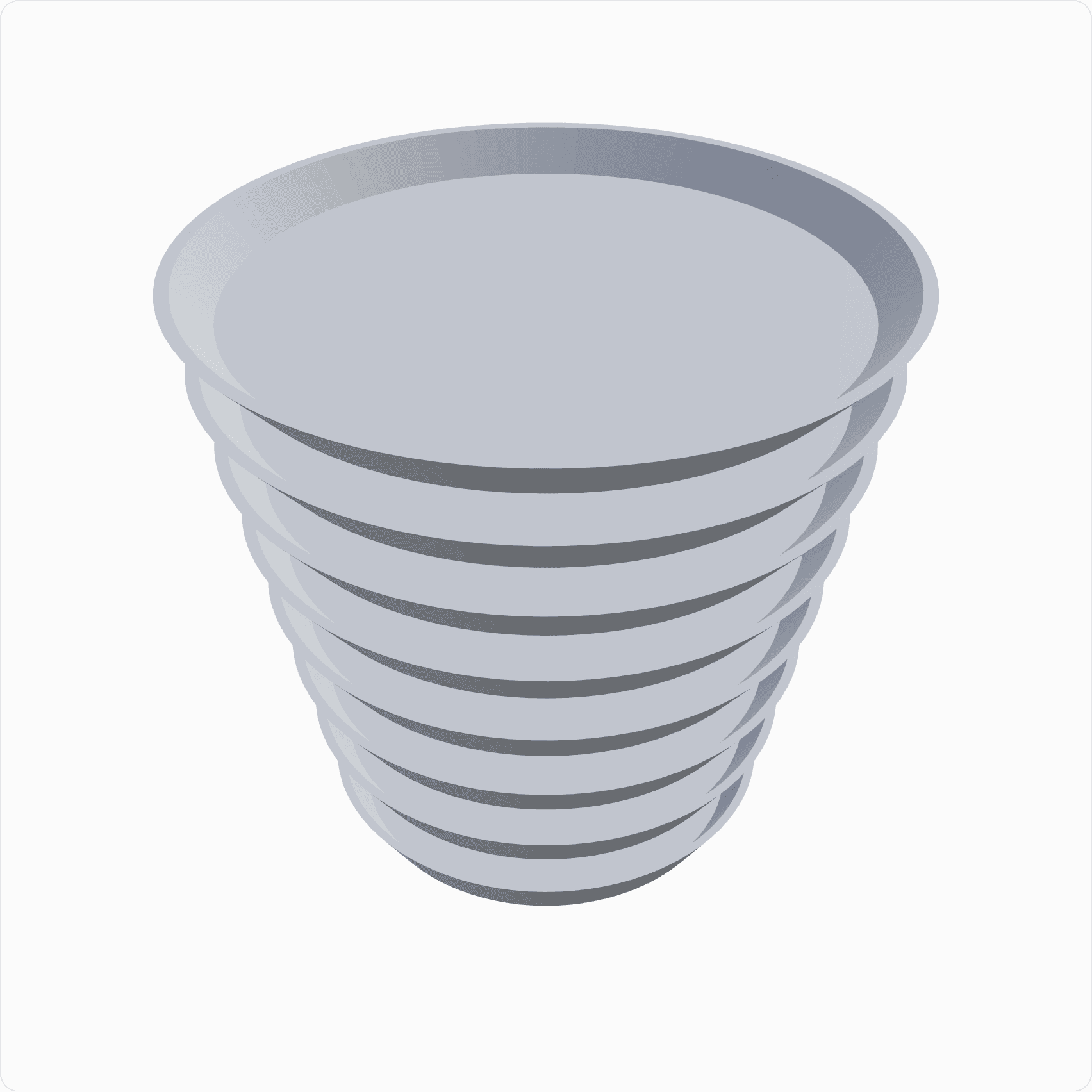 Contour lampshade, rendered