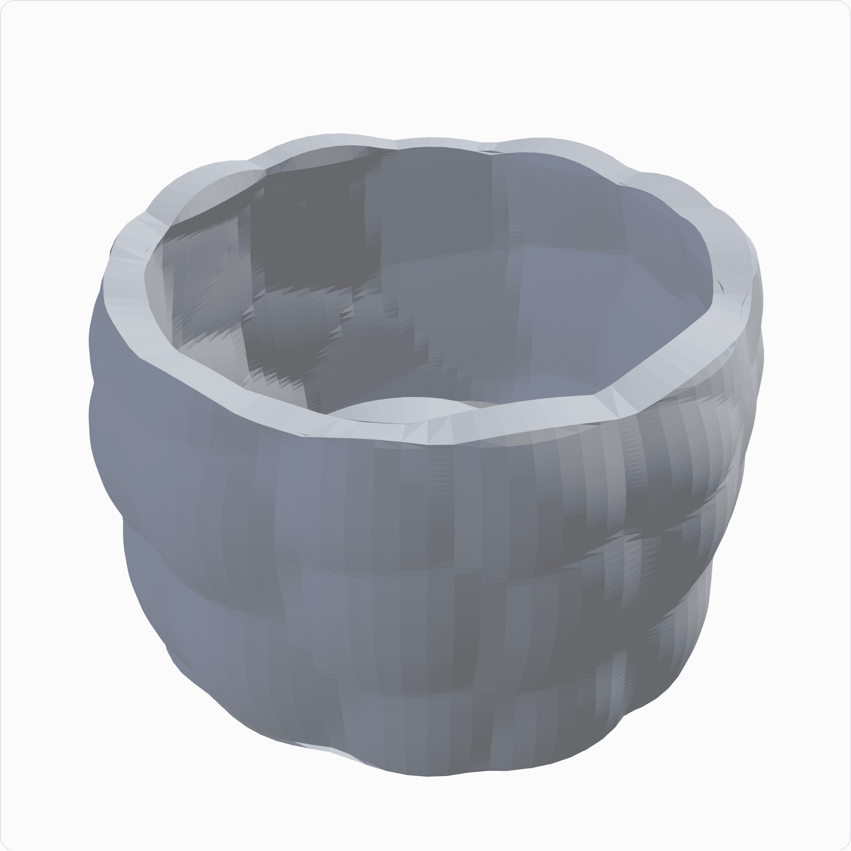 Tealight holder, rendered