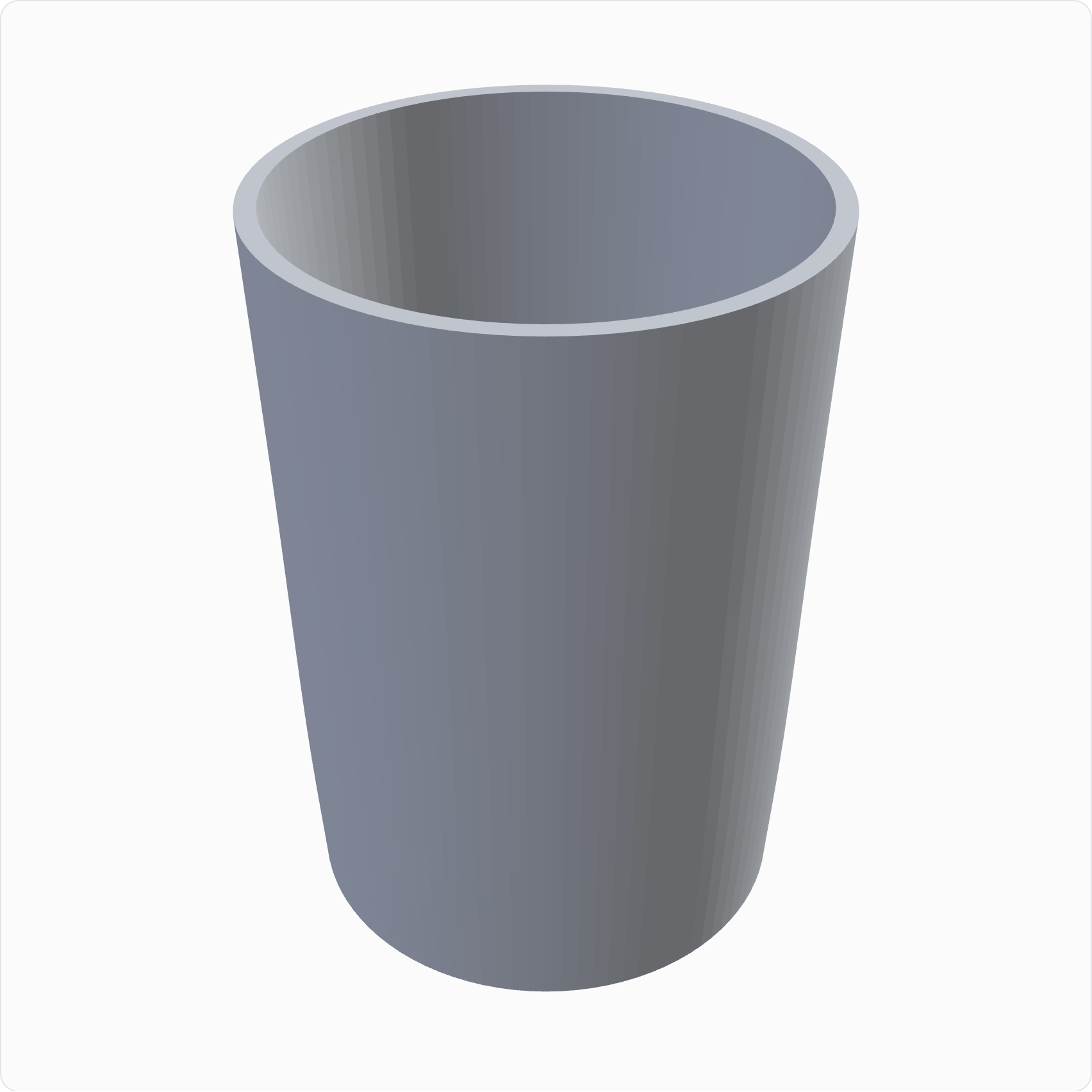 Everyday tumbler, rendered